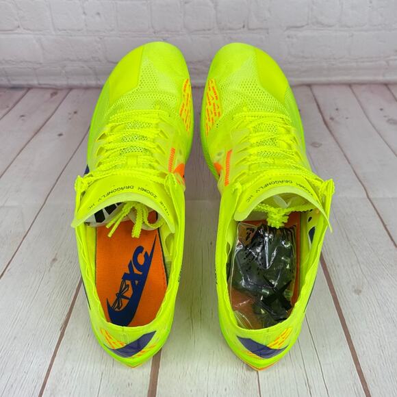 Nike ZoomX Dragonfly XC Cross Country Volt Spikes Shoes Mens Size 12 DX7992-701 - Picture 8 of 11